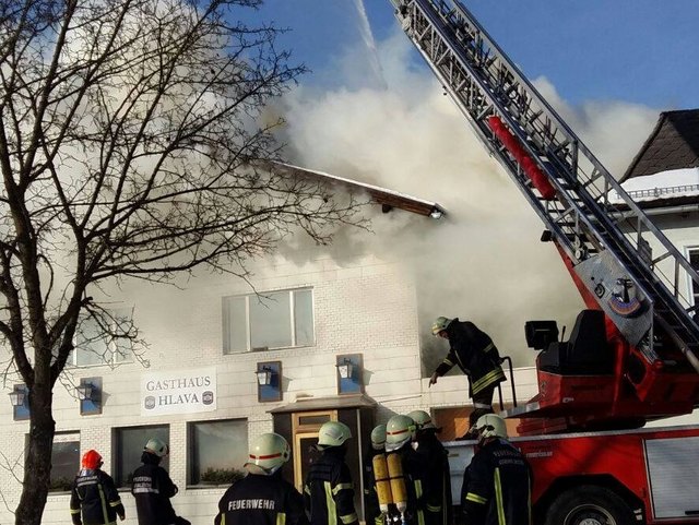 Gasthaus Hlava in Kleinpertholz: einer der Brände 2017. | Foto: Dangl