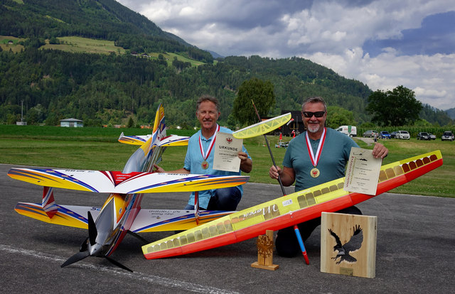 Die beiden neuen Landesmeister Fritz (li.) und Peter Dietrich vom MFC-Lienz. | Foto: Markus Kozubowski