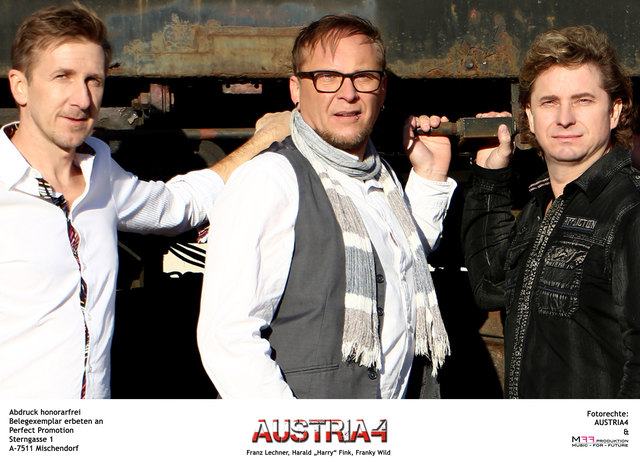 Die Austropop-Band "Austria 4" freut sich auf ein Treffen mit den Gewinnern.