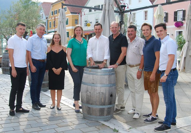 Die Bezirks-ÖVP hier beim Sommergespräch in Frohnleiten.
