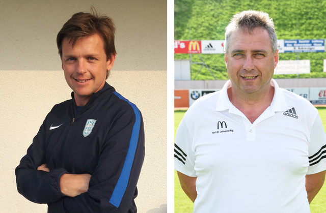 BSK-Coach Thomas Heissl bekam die Rivalität schon im Vorfeld zu spüren, TSV-Trainer Ernst Lottermoser sieht im Derby eine schwierige Aufgabe. | Foto: BSK1933/TSV St. Johann