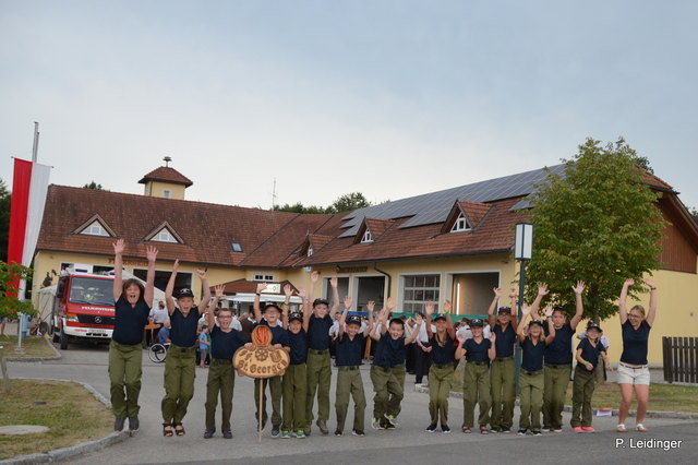 Große Freude bei der Jugendgruppe der FF St. Georgen zum bevorstehenden Festakt