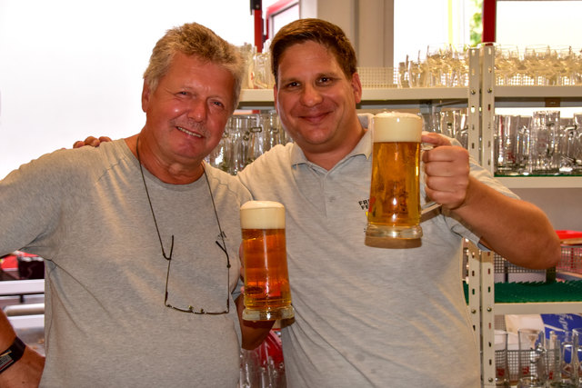 Herbert Janele mit Marcus Trunkenpolz.