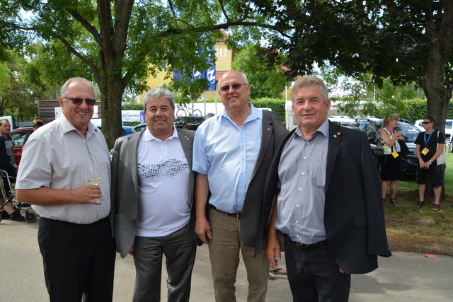 Hans Hackstock, Josef Gelbmann und Bgm. a.D. Josef Wetzelhofer.