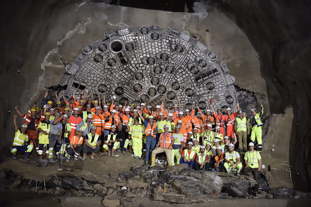 Freude beim Tunnel-Durchschlag | Foto: ÖBB/Franz Georg Pikl