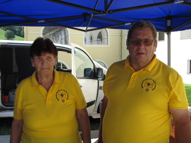 Bei Rosa und Raimund Fellner gab es Honigprodukte von vielen verschiedenen Mitgliedern