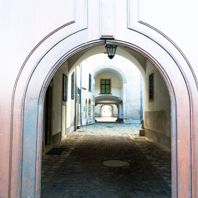 ....der Innenhof des Filmarchiv in Laxenburg.....