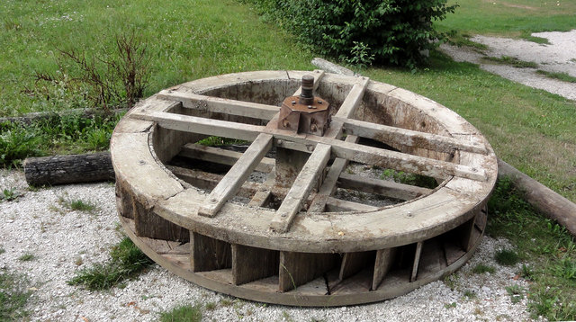 ein altes Mühlrad in Freudenthal