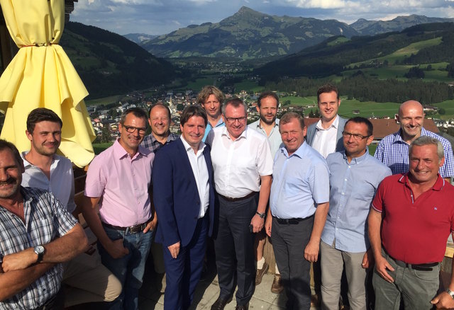 Am Obergaisberg traf sich Tratter mit Kirchberger VP-Funktionären zur Diskussion.