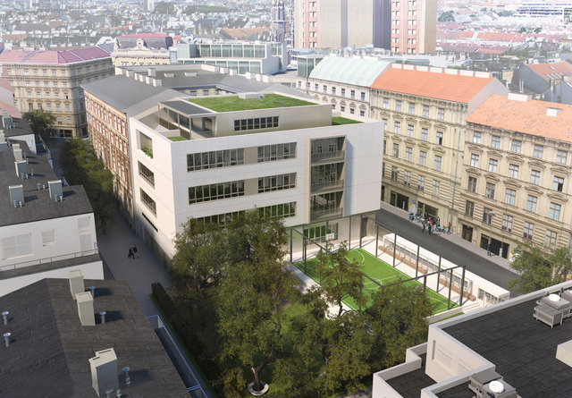 Planänderung: Der auf diesem Rendering ersichtliche Ballsportkäfig soll nun nicht gebaut werden.