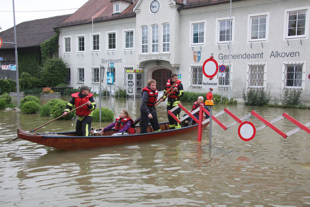 Hochwasser in Alkoven, 2013. | Foto: Kollinger/FF Alkoven
