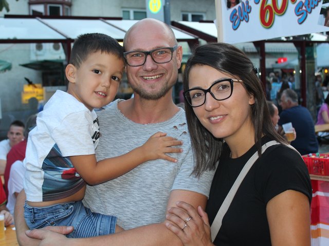 Die Familie Laminski ließ sich das Dorffest nicht entgehen.