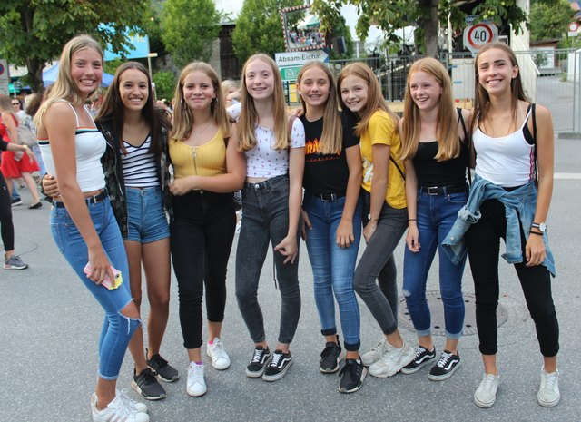 Absamer Mädchenrunde mit Freundinnen aus Mils und Hall.