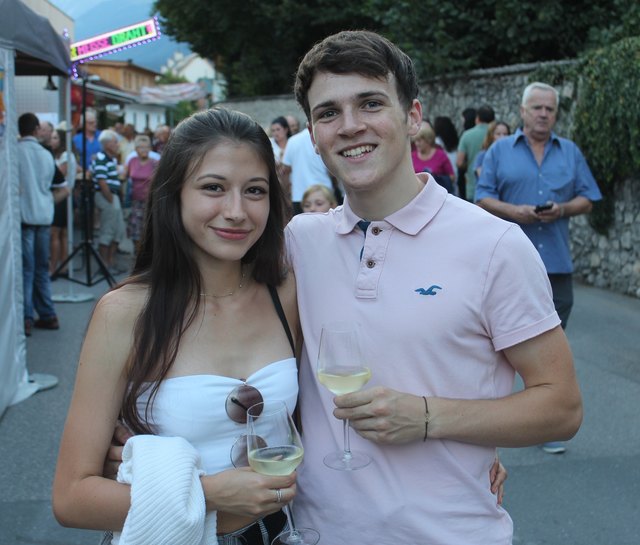 Melanie und Matthias genoßen die gemütliche Stimmung.