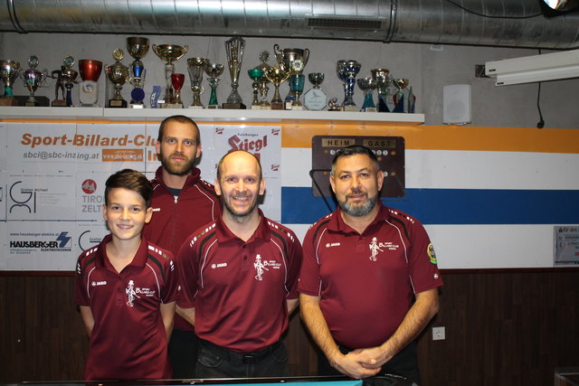 Mannschaft 2 mit Heel Florian, Seidl Raphael, Mikulovic Goran und Gspan Michael | Foto: Greiter