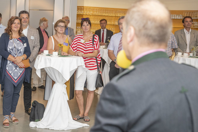 Leoben, Oesterreich, 21.08.2018, Leute. Bild zeigt  ein Feature vom Wirtschaftsfrühstück, 60 Jahre Forstunternehmen Lieber. Foto: klauspressberger.com