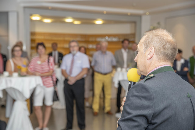 Leoben, Oesterreich, 21.08.2018, Leute. Bild zeigt  ein Feature vom Wirtschaftsfrühstück, 60 Jahre Forstunternehmen Lieber. Foto: klauspressberger.com
