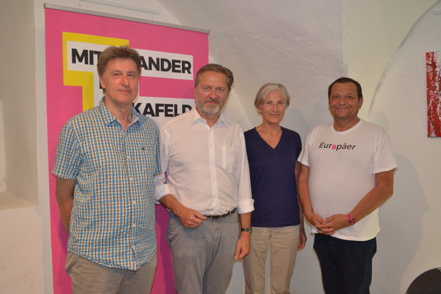 Albert Lichtblau, Thomas Klein, Irmgard Griss und Eduard Posch luden zum Gesprächsabend