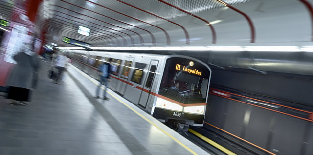 Neue Station Alaudagasse der U1 nach der Verlängerung nach Oberlaa.