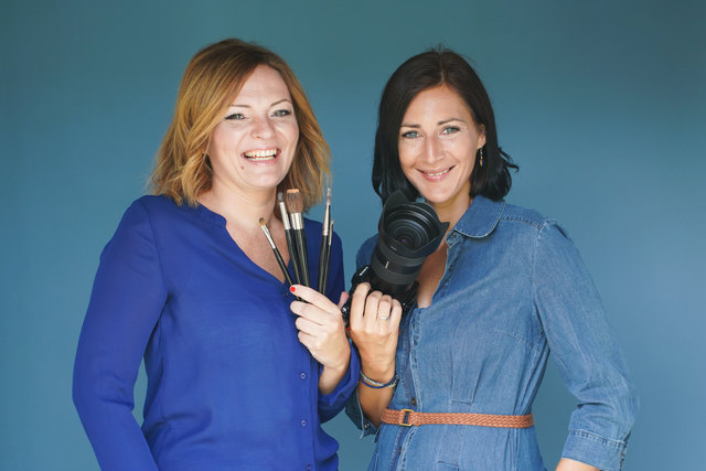 Zwei Frauen und ihr Werkzeug: Catharina Flieger und Birgit Machtinger