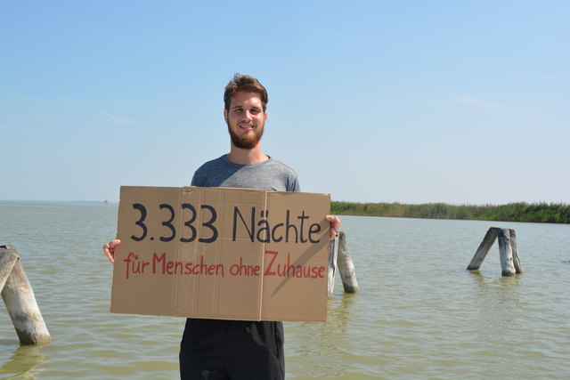 Heimos Spendenziel: die Finanzierung von 3.333 Nächten für Obdachlose