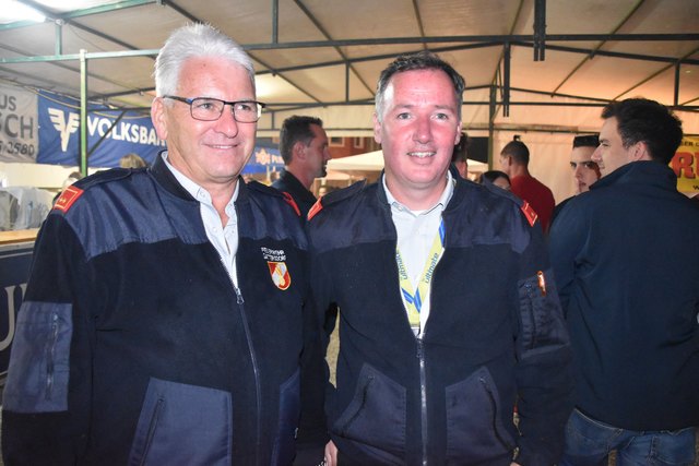Kommandant Horst Sneditz und Stellvertreter Markus Korak