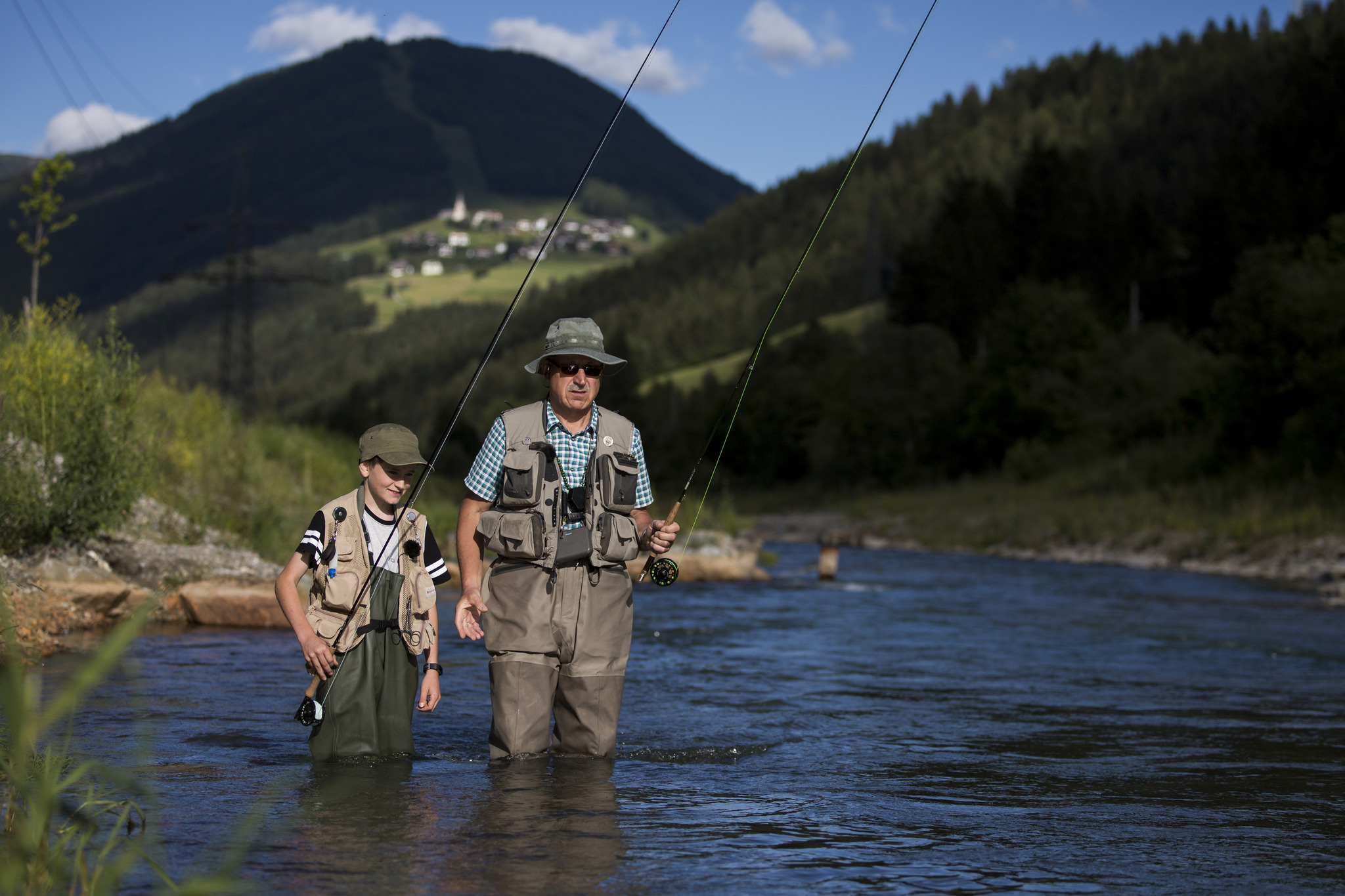Die Drau im Bild Klagenfurt