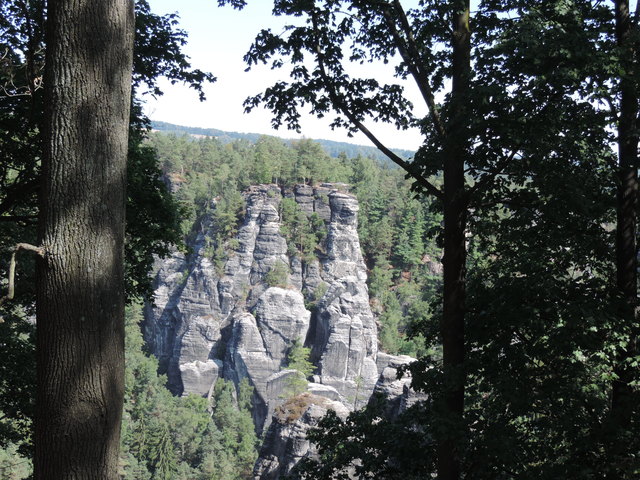 .. von der Bastei - Sandsteinformation..