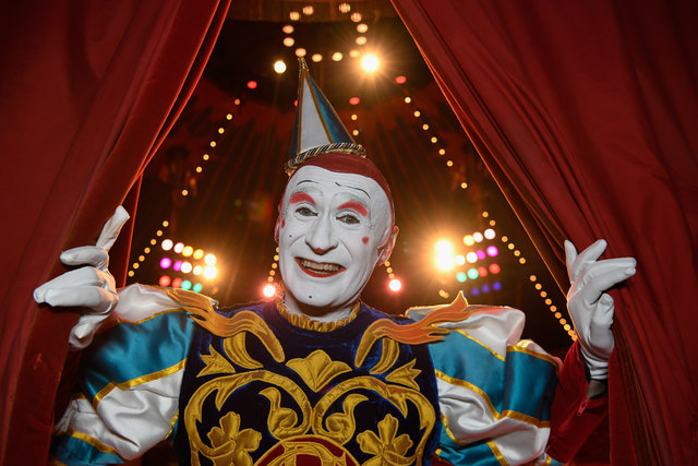 Clown Gensi ist seit vielen Jahren im Circus Roncallli mit dabei.