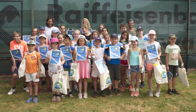 Die Kinder hatten sehr viel Spaß am Mauerbacher Tenniscamp.