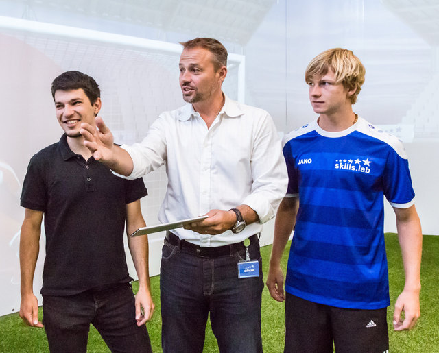 Ex-Tormann Roland Goriupp betreut das hochmoderne Fußball-Labor skills.lab am Anton-Paar-Standort in Wundschuh. | Foto: Jorj Konstantinov
