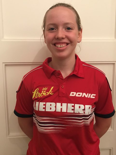 Nadine Kettler (TTK Naturfreunde Stadlau) im österr. Teamdress