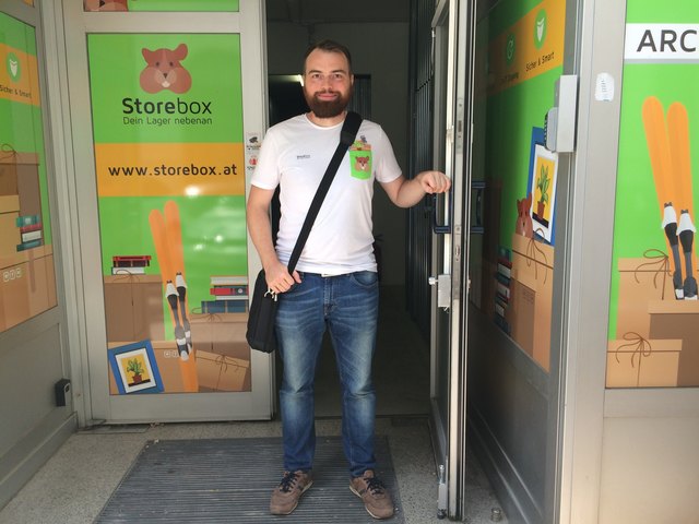 Richard Prinz ist für die Storebox in der Schäffergasse verantwortlich | Foto: Noël Gaar
