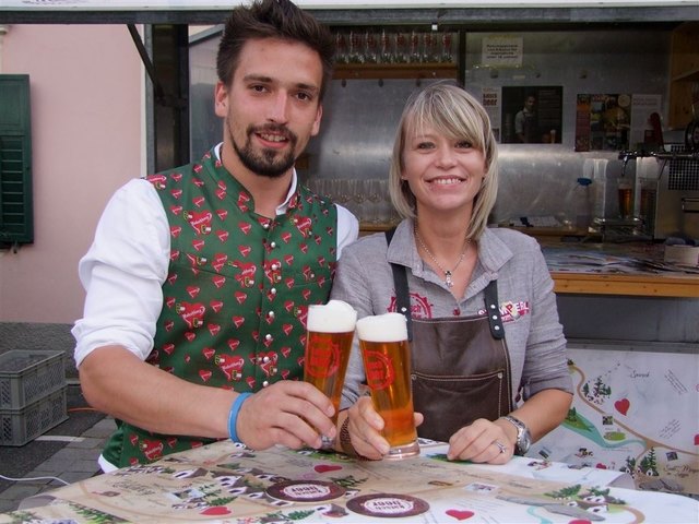Österreichs höchst gelegene Brauerei, "Katschbeer" war ebenfalls in Obervellach vertreten. | Foto: Edith Lesnik