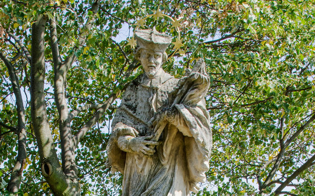 Statue des Heiligen Nepomuk in Seebarn (errichtet 1709)