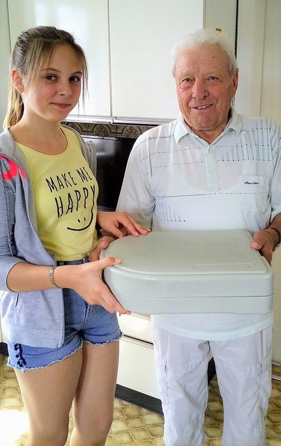 Isabella Gorski aus Kefermarkt mit Klient Gottfried Schinagl