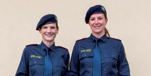 Die zwei Polizistinnen, die im Bezirk Landeck den Exekutivdienst verrichten werden. | Foto: LPD Tirol