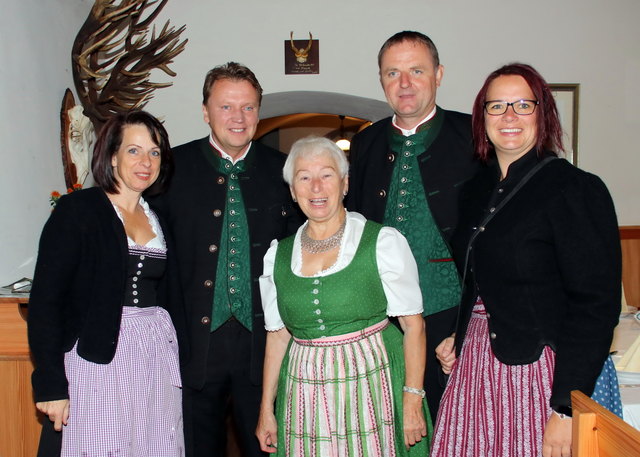 Löllinger Quartett mit dem Geburtstagskind Irmi Moik