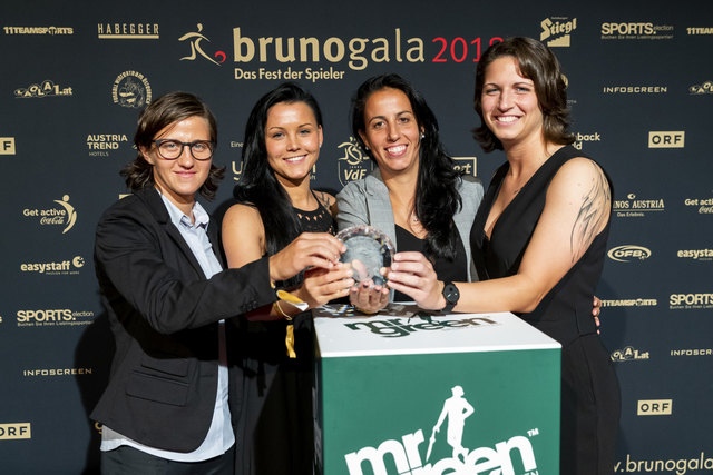 Der SKN St. Pölten wurde Frauen-Mannschaft der Saison. | Foto: VdF/Martin Steiger