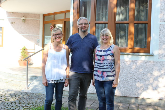 Das Seelsorgeteam in Suben: Elke Liebl, Pastoralassistent Rene Koppenberger-Drenik und Paula Hintringer. Mit Oktober 2018 läuft ihre Periode aus – Nachfolger werden dringend gesucht.