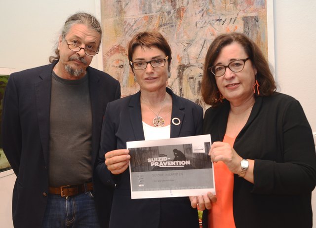 Setzen auf Prävention: Herwig Oberlerchner, Beate Prettner und Christa Rados | Foto: Büro LH-Stv. Prettner