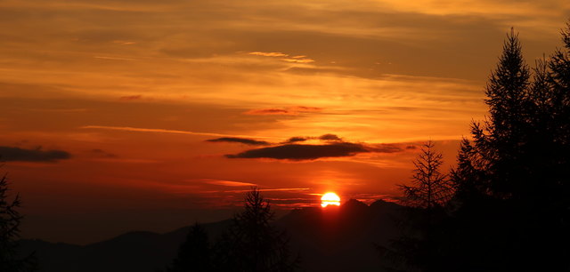 morgens früh um 6.30 Uhr..danach Aufstieg auf den Monte Cacciatore
