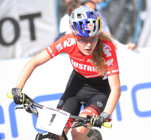 Laura Stigger war bei der WM einmal mehr voll auf den Titel fokussiert. | Foto: Peter Leitner