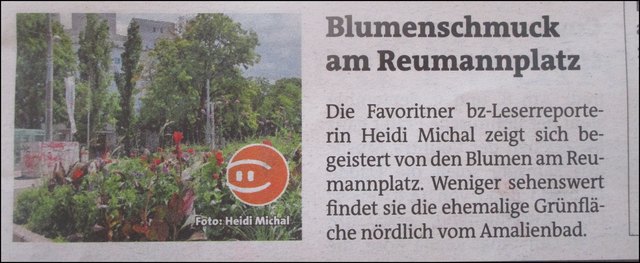 Ich habe mich sehr darüber gefreut das ich wieder mal ein Foto in der BZ von mir entdecke.DANKESCHÖN!