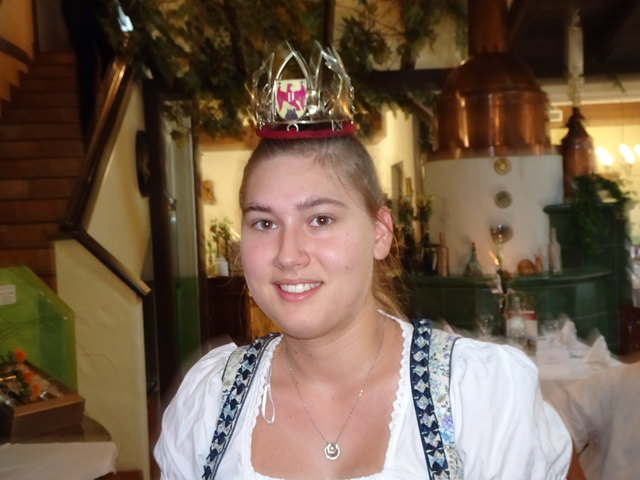 Die amtierende Obstkönigin Jennifer Freismuth