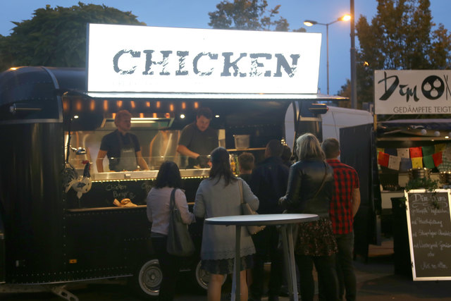 Die Food Trucks boten kulinarische Köstlichkeiten