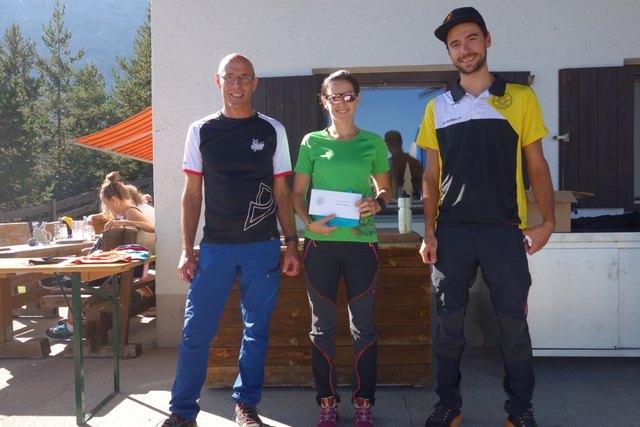 Barbara Oblasser verteidigt ihren letztjährigen Sieg im Bergduathlon | Foto: SV Telfes