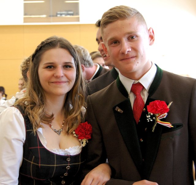 Das Zechmeisterpaar: Julia Steinwender und Matthias Petutschnig