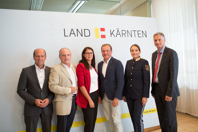Beim Runden Tisch zum GTI-Nachtreffen: Christian Poglitsch, Albert Kreiner, Sara Schaar, Ulrich Zafoschnig, Michaela Kohlweiß und Bernd Riepan