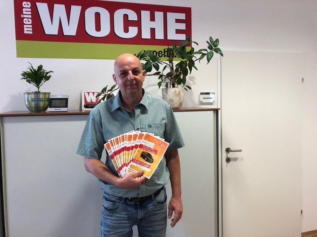 Günther Derler setzt sich für die Spendeninitiative ein.